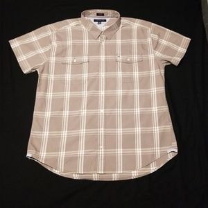 Tommy Hilfiger mens plaid short sleeve shirt xxl